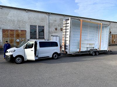 Production et installation d'une piscine à débordement dans le quartier Masaryk à Brno