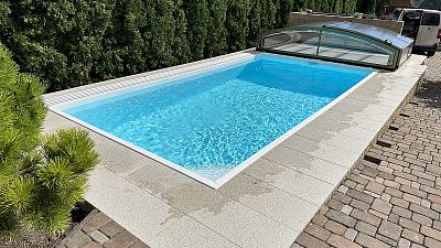Roofing of swimming pools