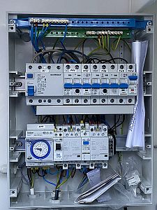 Swimming pool switchboard